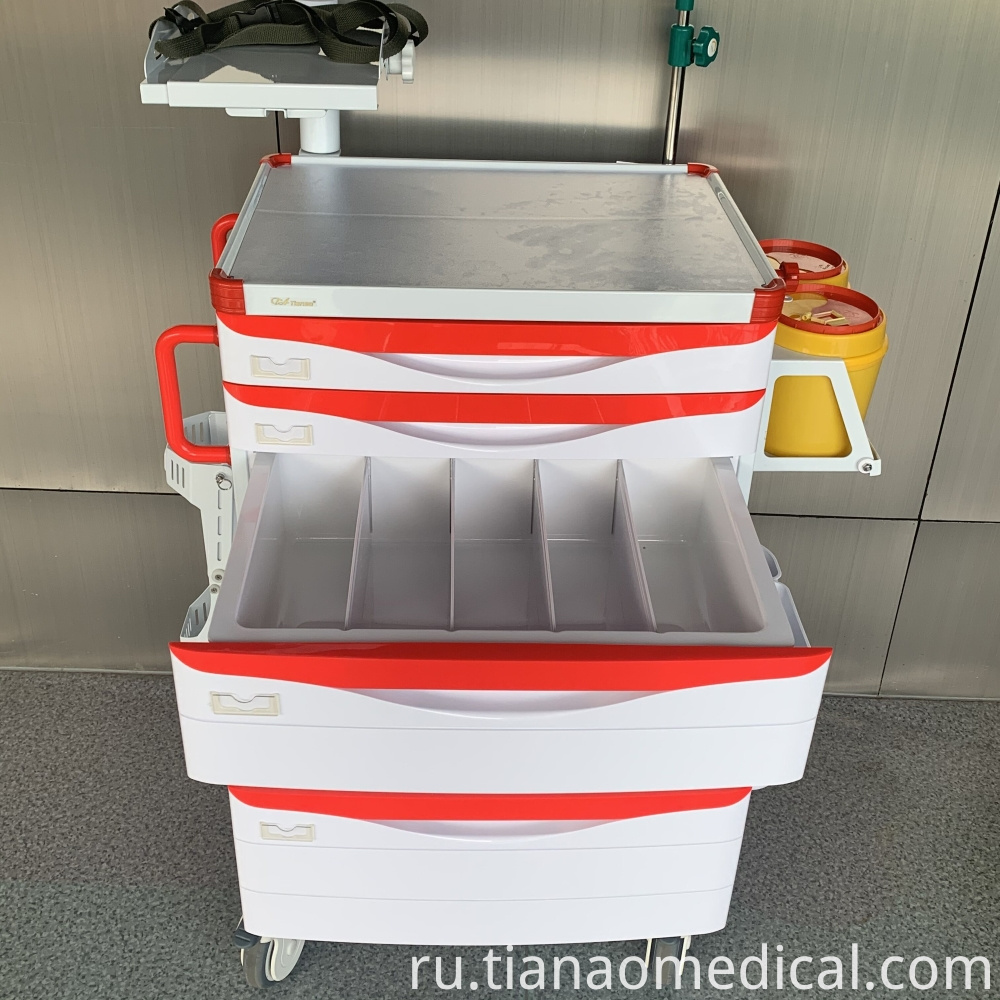 Медицинская Практическая Аварийная Тележка Medical Practical Emergency Trolley